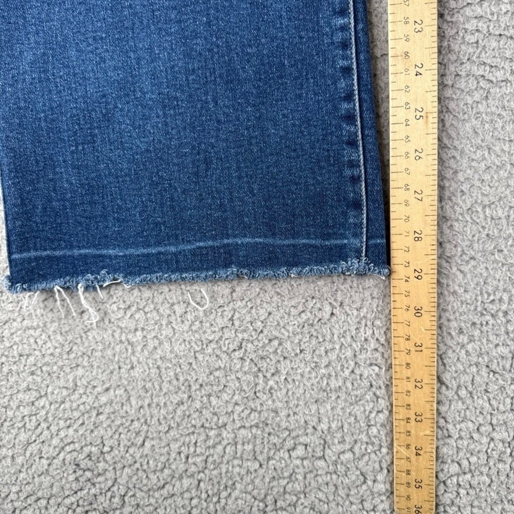 LTJ Denim Jeans Womens Size 31 Blue Paola Wide Leg High Rise Frayed Hem - Picture 5 of 12